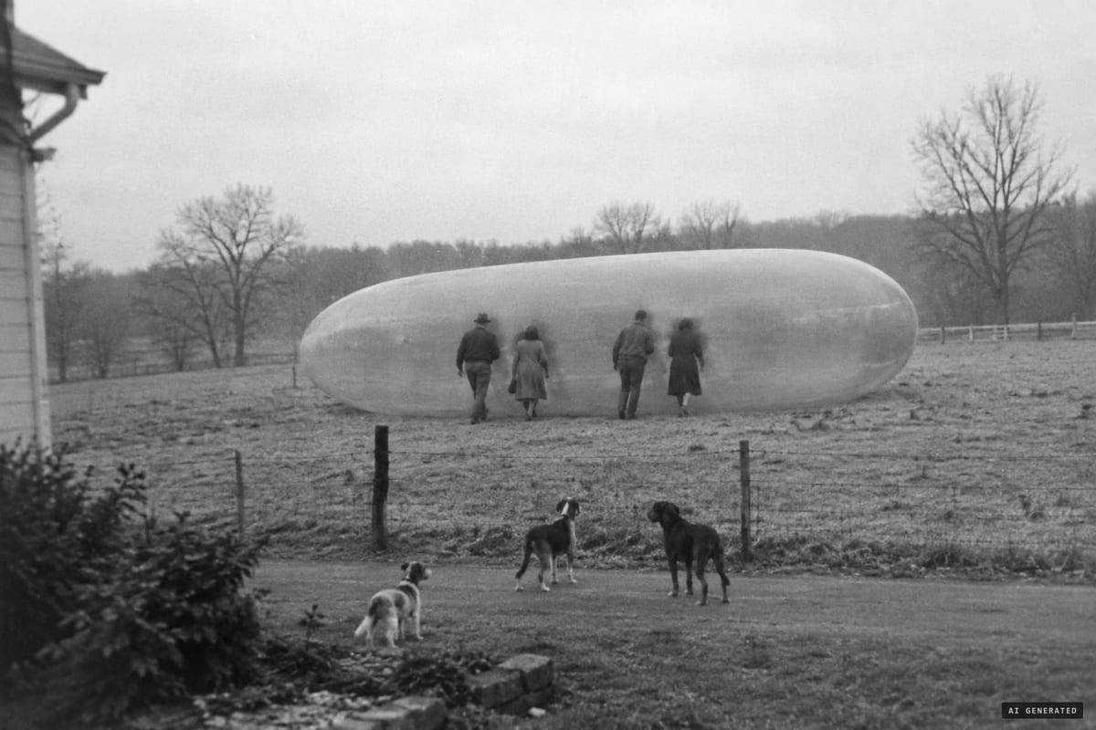Dante, Tennessee, November 6, 1957: Everett Clark, 12, reported four people in ordinary clothes walking into an elongated, translucent craft in a neighbour's pasture before it rose silently straight up.