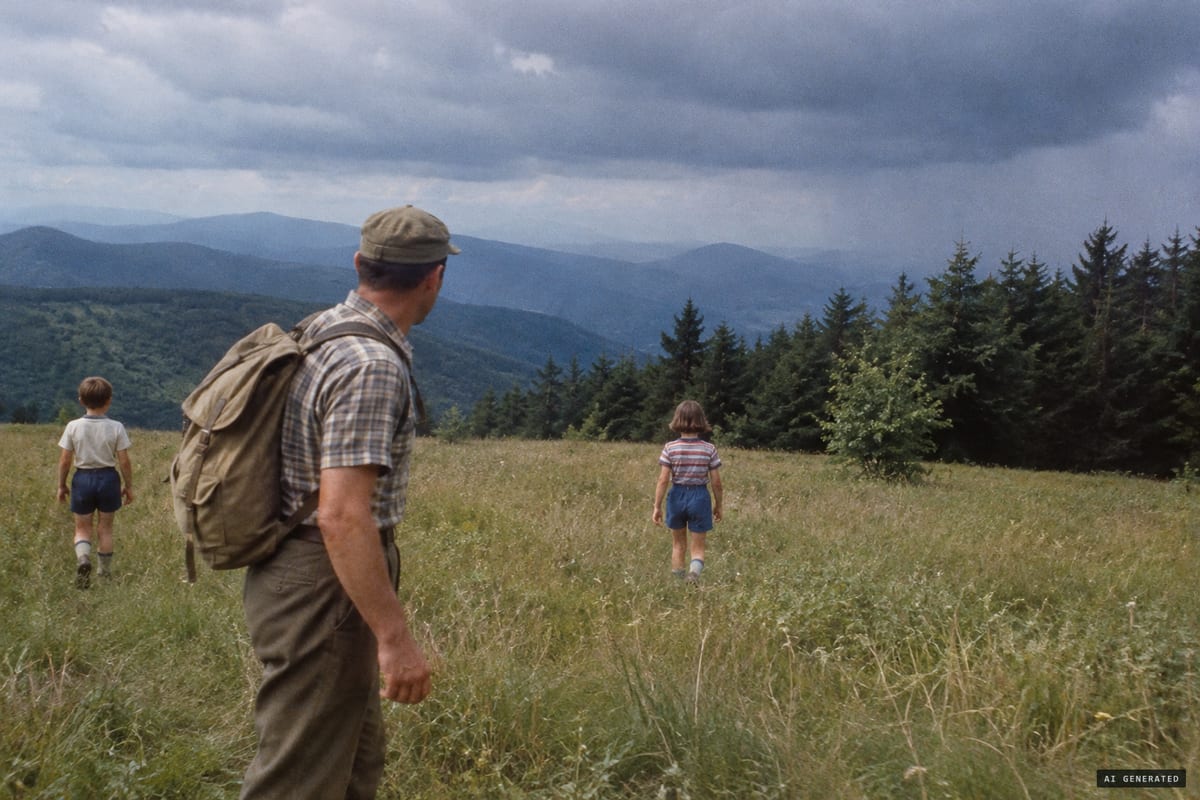 Spence Field, June 14, 1969: six-year-old Dennis Martin hid behind a bush to surprise the adults and vanished; the other children returned without him.