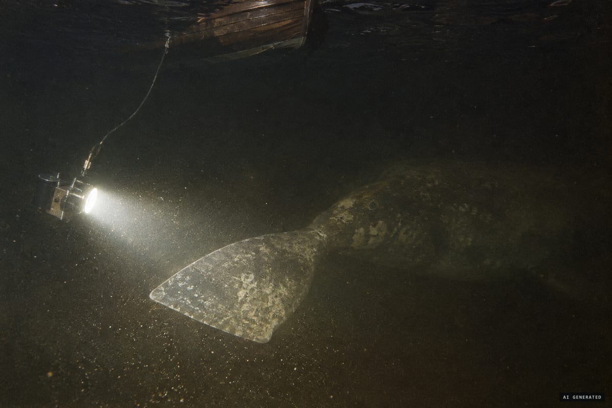 Urquhart Bay, Loch Ness, August 1972: the Academy of Applied Science's strobe camera records what the team believed was a diamond-shaped flipper while sonar tracked large targets below.