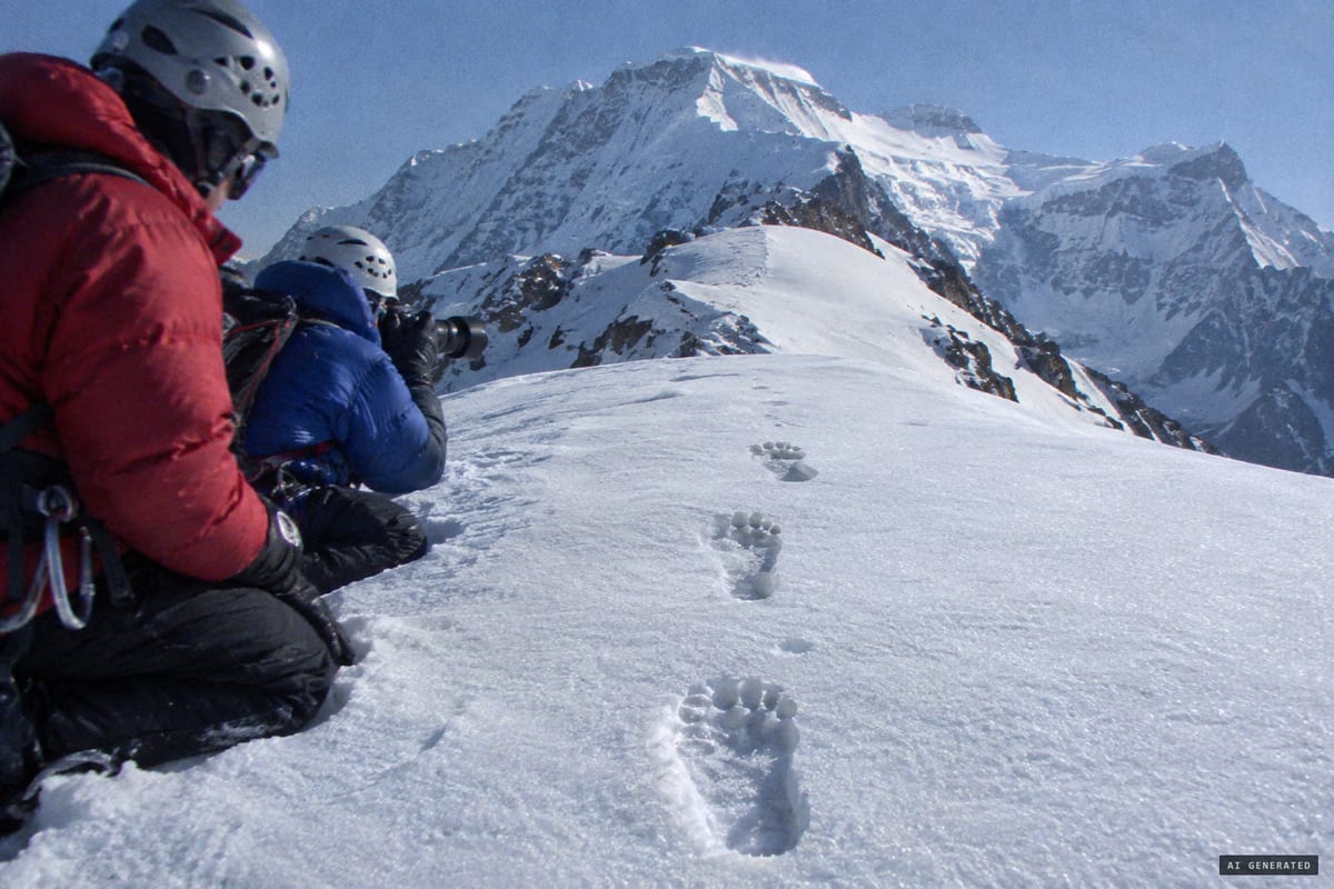 Autumn 2008, Dhaulagiri IV, Nepal: Yeti Project Japan reported finding three human-like footprints, about 20 cm long, in snow at roughly 4,800 metres.