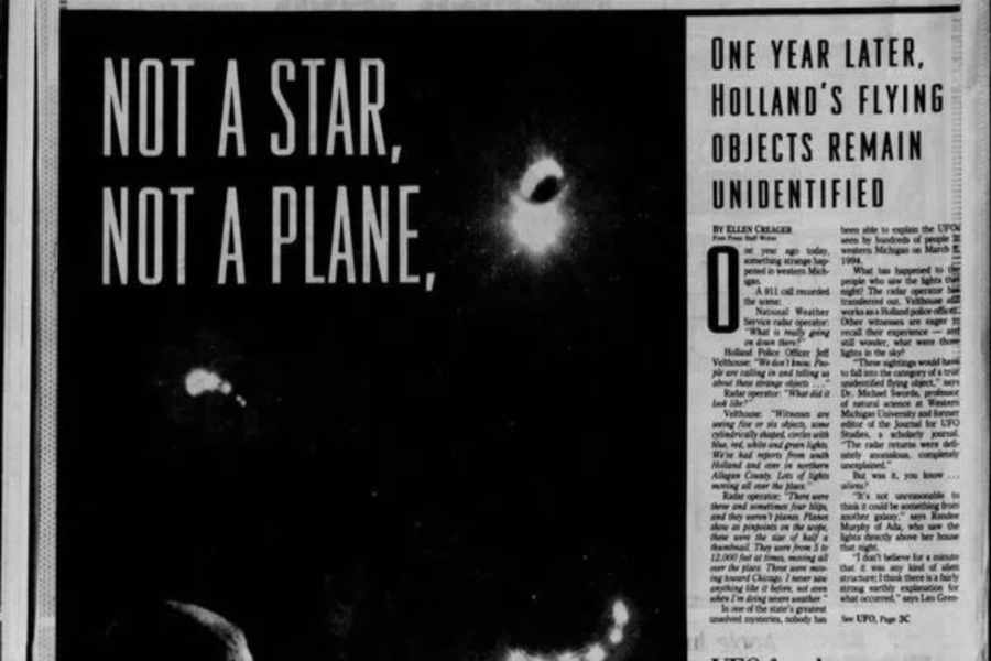 Detroit Free Press follow-up page published about a year after the sightings