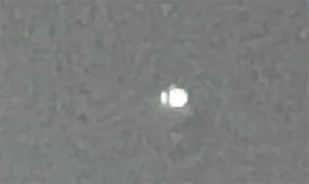 Resident's enlarged photo of a split night light