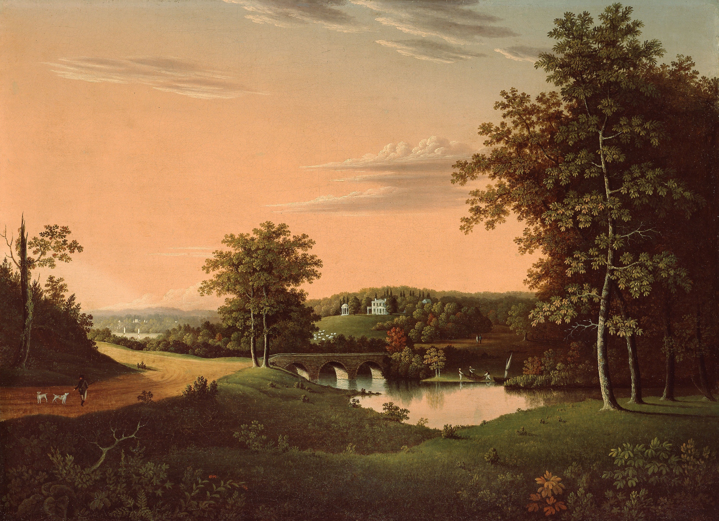 Point Breeze, the estate of Joseph Bonaparte at Bordentown, painted about 1817 to 1820.
