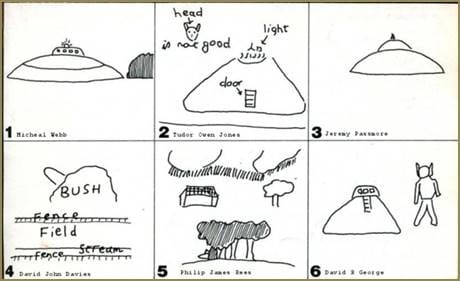 Further children's drawings of the Broad Haven object