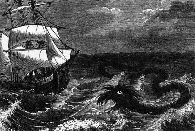 Generic historical sea serpent illustration, not from this event.