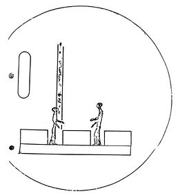 Diagram of the phenomenon as seen from the corvette Atrevida