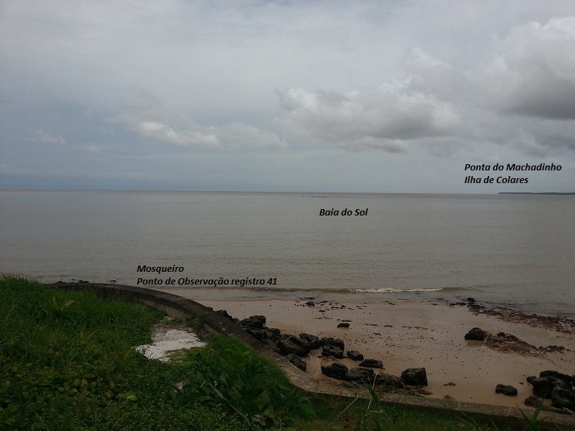 Baía do Sol in Mosqueiro, site of records 39, 40 and 41 (modern photo)
