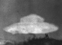 One of the two blurred photographs attributed to Stephen Darbishire from the Coniston incident of 15 February 1954. Its authenticity remains disputed.
