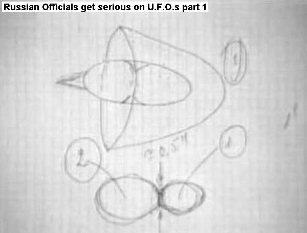 Sketch of the object from the Russian documentary НЛО. Вторжение на землю