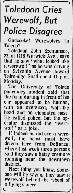 Toledo Blade, 9 August 1972