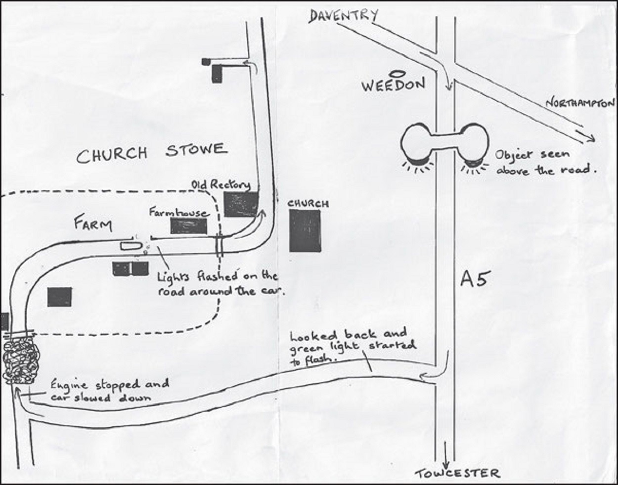 Map of the sighting location