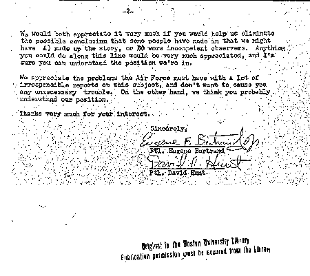 Letter from Bertrand and Hunt to Maj. Quintanilla, 2 December 1965, page 2