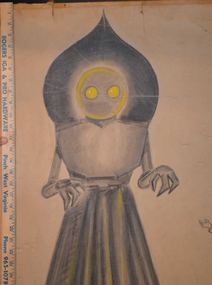The original 1952 drawing, second view.