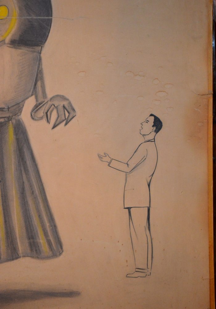 Original 1952 sketch, third view