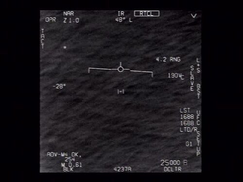 Frame from the GOFAST infrared video, January 2015.