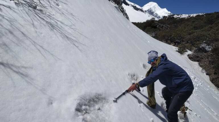 Indian Army spots huge mysterious footprints (possibly a composite)