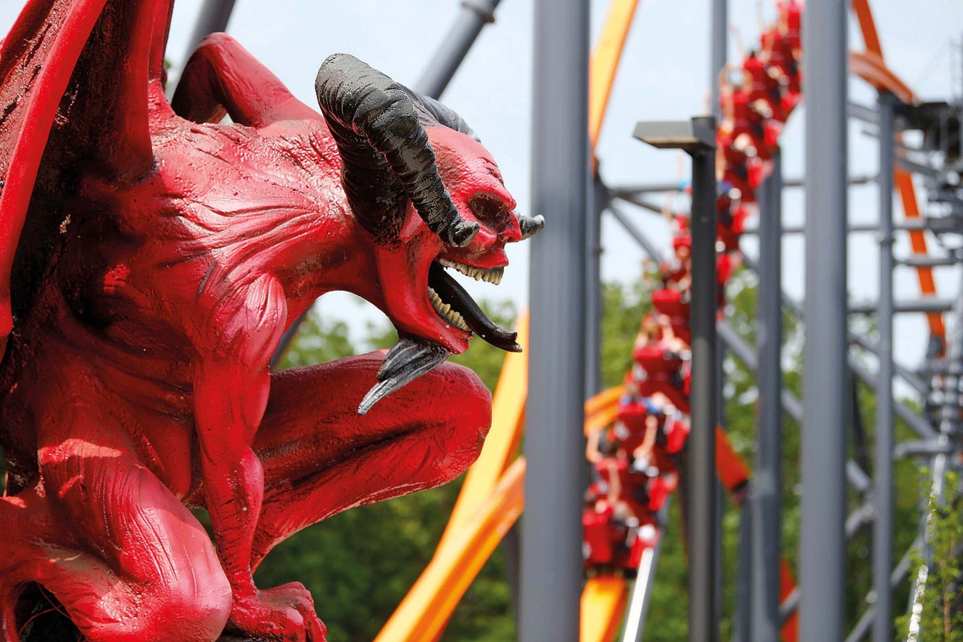 The Jersey Devil Coaster at Six Flags