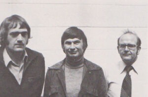Wellington air traffic controllers Andy Herd, Geoff Causer and John Cordy.