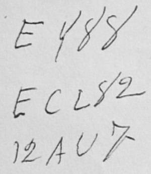 Notebook page with valve codes