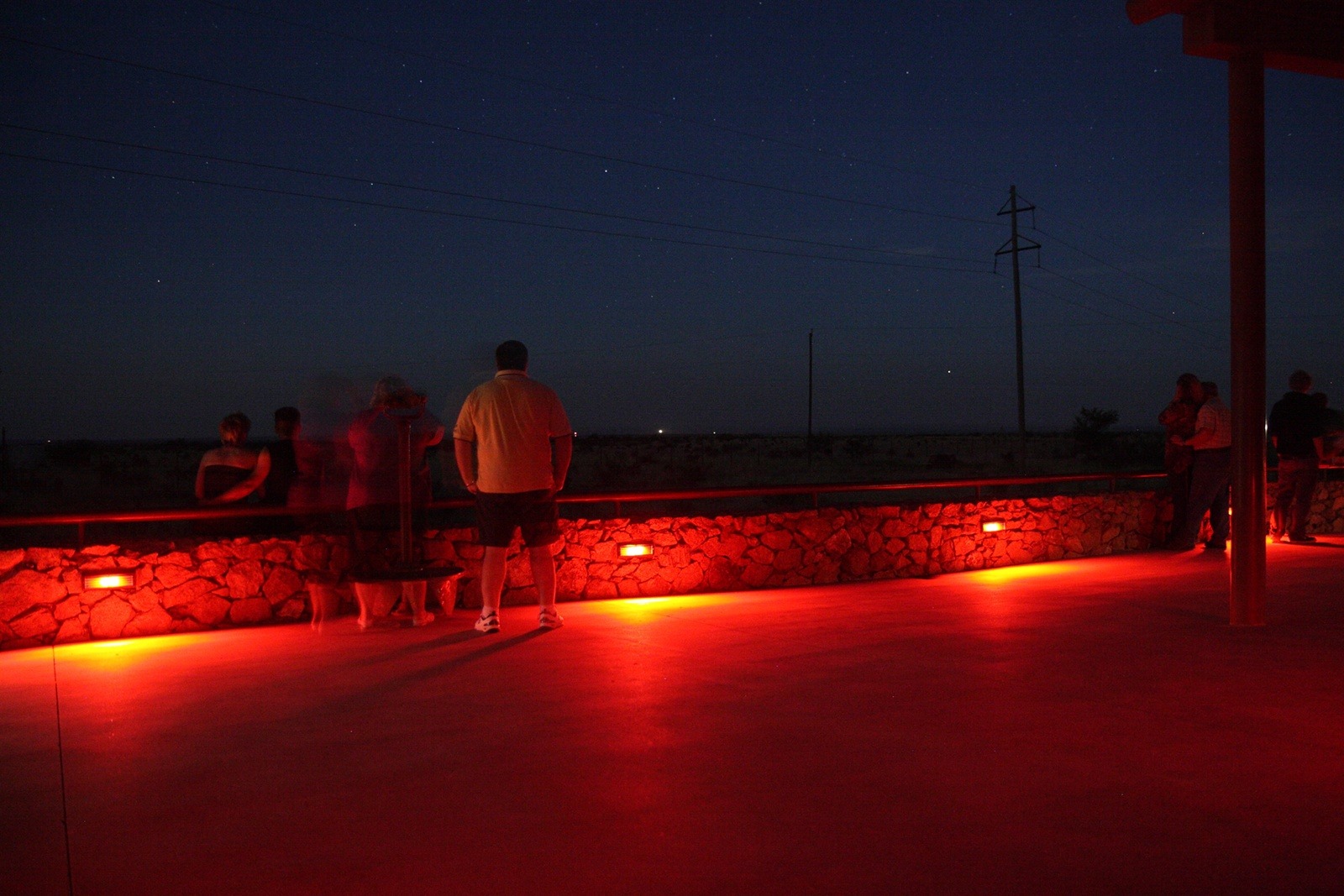 A Marfa light seen from the viewing platform, 9 May 2009, 22:35. Not from the 2004 study.