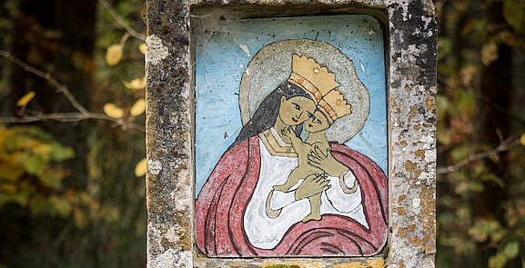 Illustration on a devotional page about Marpingen