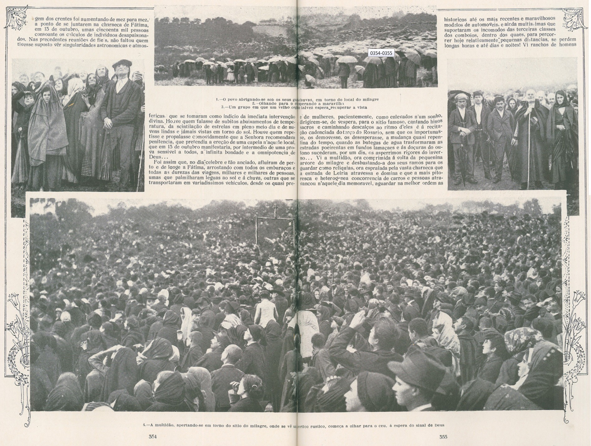 Ilustração Portuguesa No. 610, pages 354 and 355
