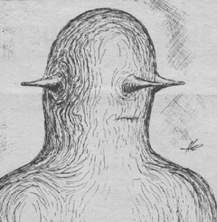 Air Force sketch depicts the alien being as Charles Hickson and Calvin Parker described it.