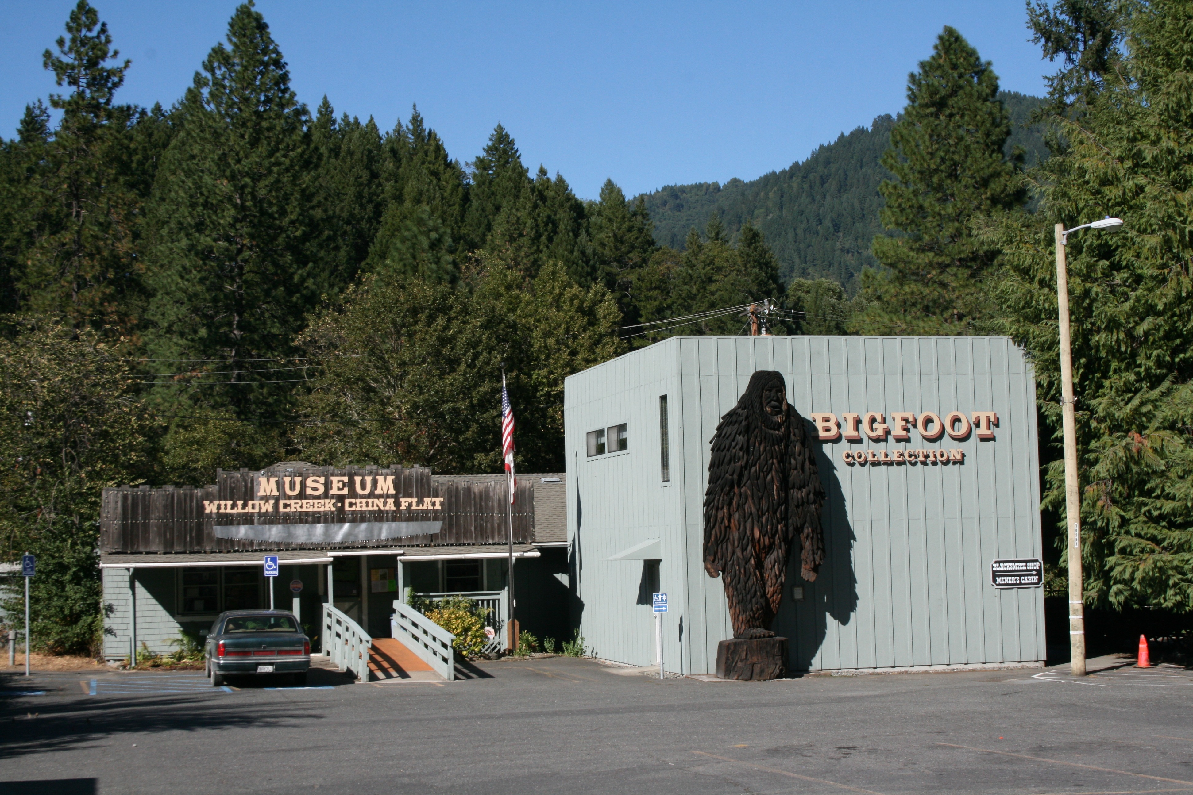 The Bigfoot Museum in Willow Creek, California, 2010.