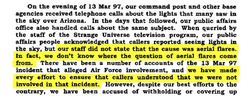Luke AFB FOIA reply stating no Luke aircraft were involved and no records exist