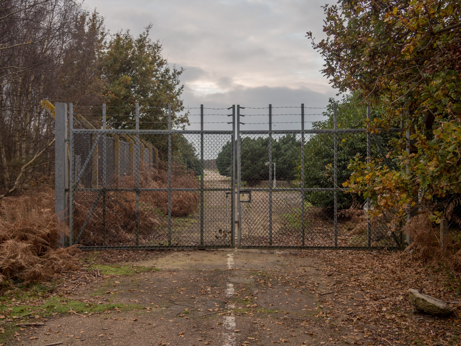The former East Gate of RAF Woodbridge, where the first sighting began, photographed in 2014