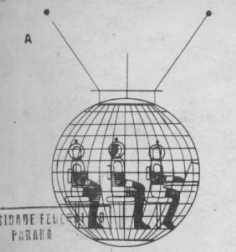 Drawing of the object and crew, SBEDV bulletin 1975 cover