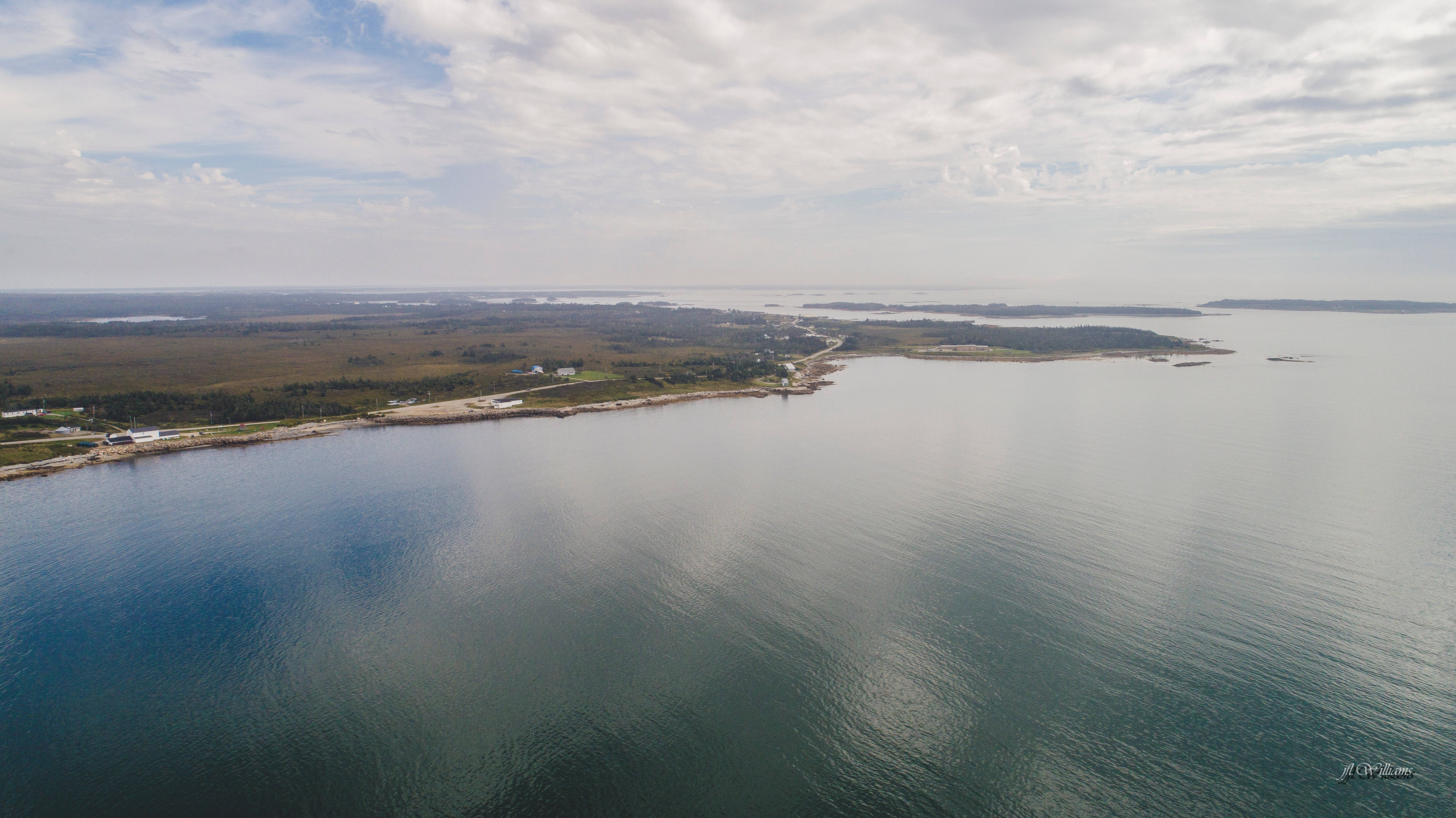 Aerial view of Shag Harbour, the incident location (2017)