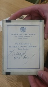 The caption on the box that contains the 'alleged UFO bits' at The Science Museum, London