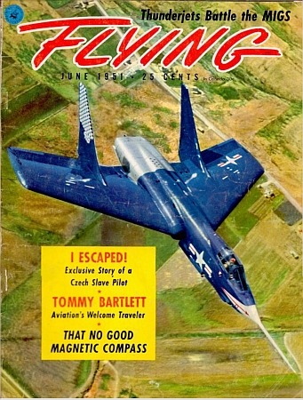 Cover of FLYING magazine, June 1951, which carried Vinther's account