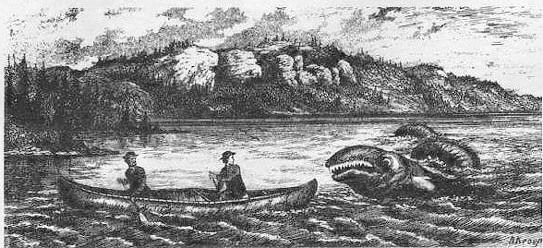 Modern illustration of N'ha-a-itk, not linked to Allison's account.
