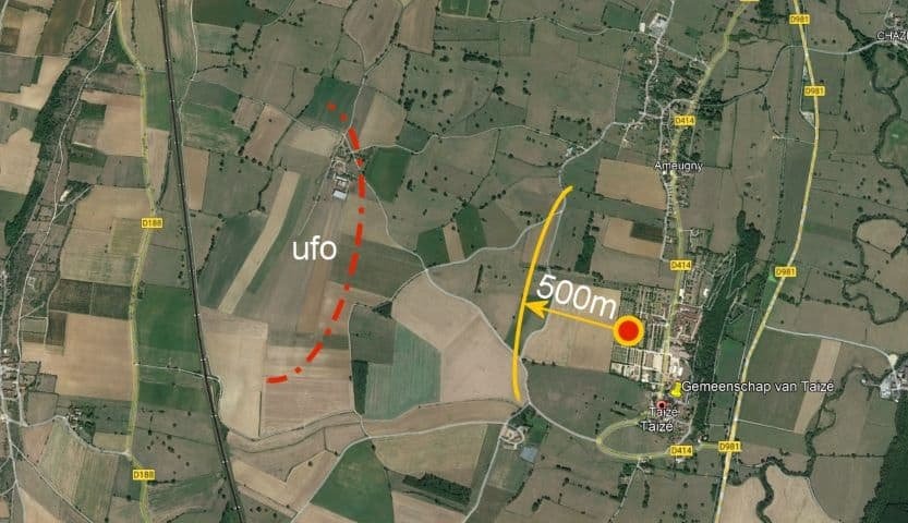 Map of the Taizé area