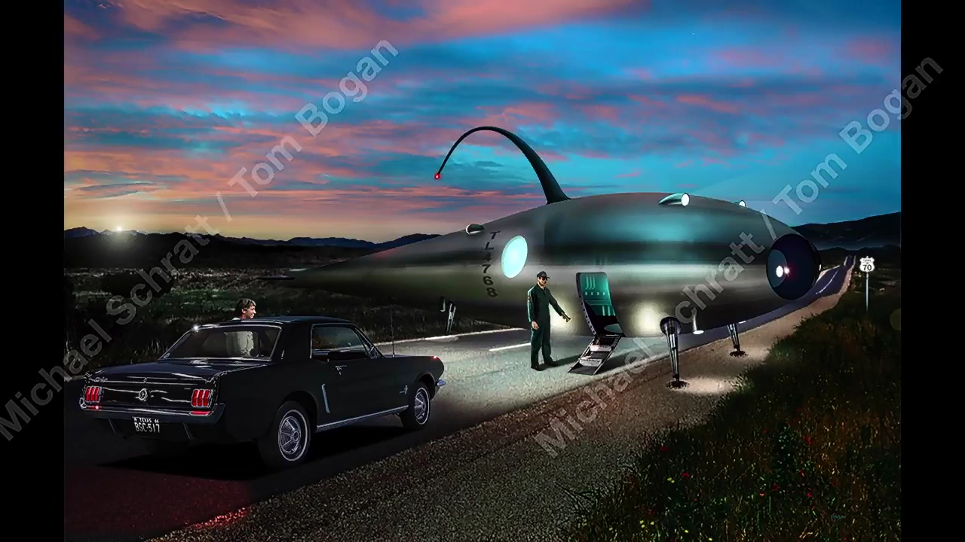 Rendering labelled "Project Blue Book 3D rendition", probably a modern 3-D render