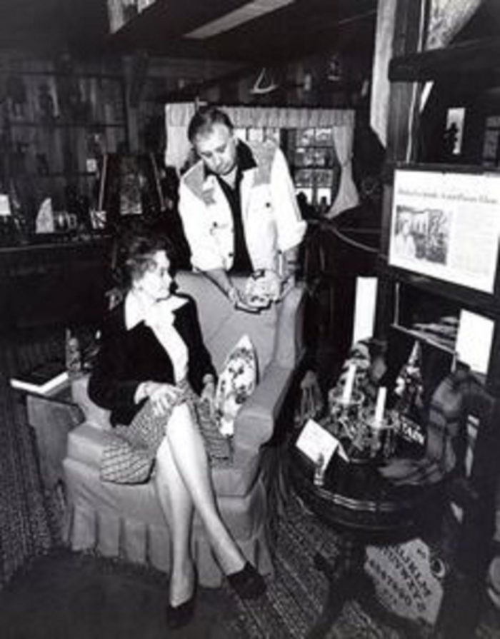 Lorraine and Ed Warren in the Goodins' home