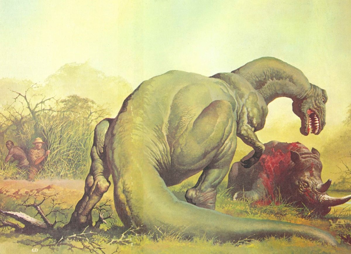 Gino D'Achille's theropod illustration of the Johanson story.