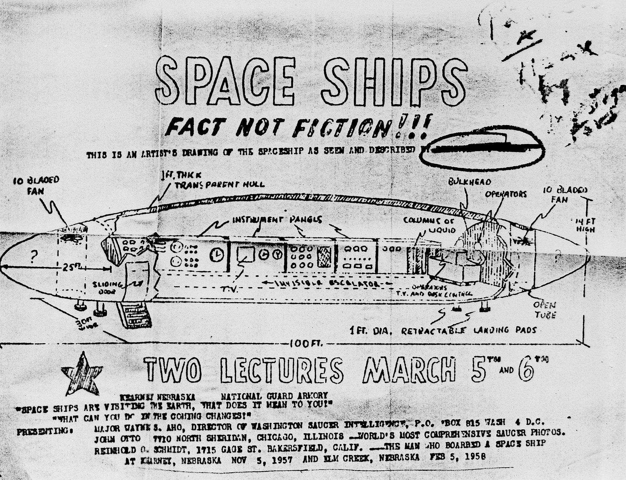 Lecture graphic for UFOs Over the Platte River