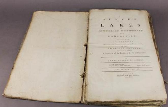 Title of James Clarke's A Survey of the Lakes