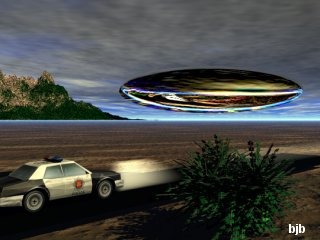 Depiction of the Godfrey sighting, an artist's impression