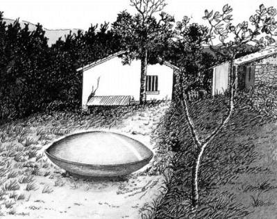 Artist's impression of the landed craft