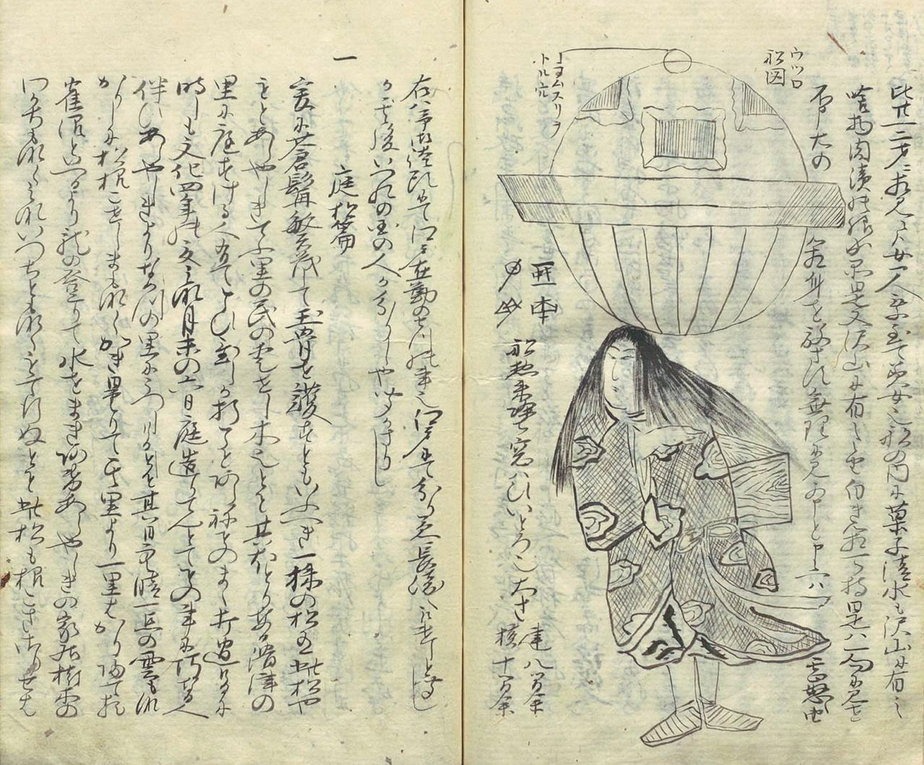 Illustration from Ōshuku zakki