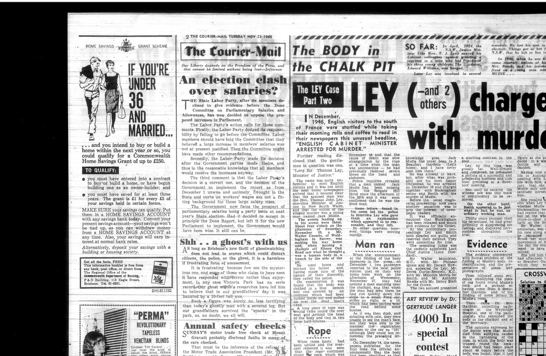 Attached article on the Victoria Park tunnel ghost, probably a 1965 newspaper clipping