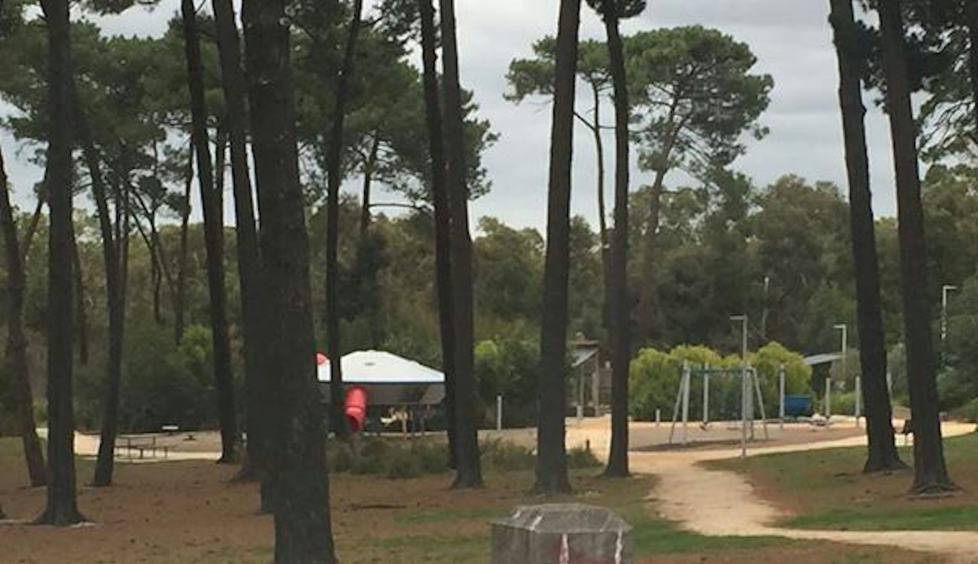 The UFO playground at The Grange Reserve, April 2016