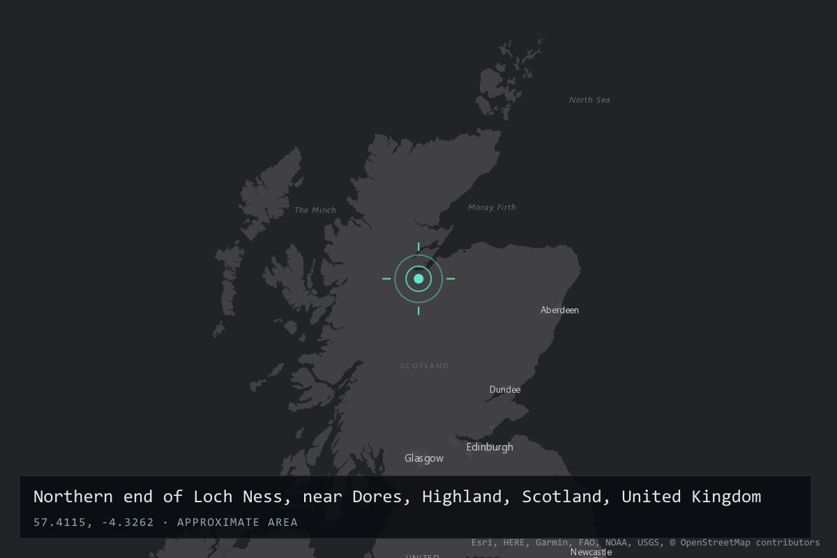 Where it happened: Northern end of Loch Ness, near Dores, Highland, Scotland, United Kingdom