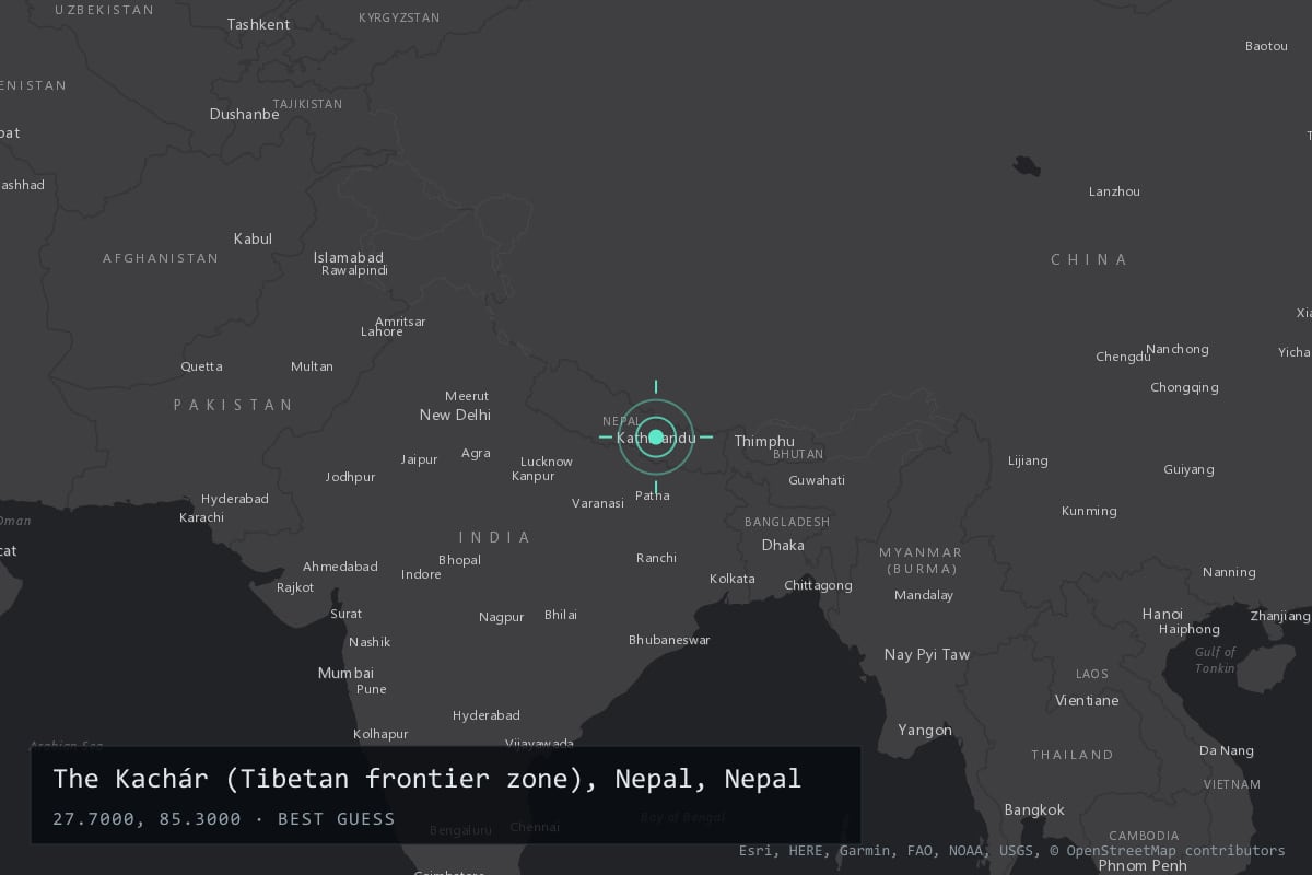 Where it happened: The Kachár (Tibetan frontier zone), Nepal, Nepal