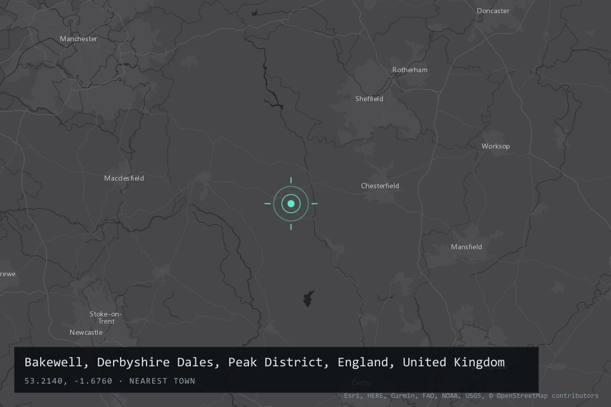 Where it happened: Bakewell, Derbyshire Dales, Peak District, England, United Kingdom