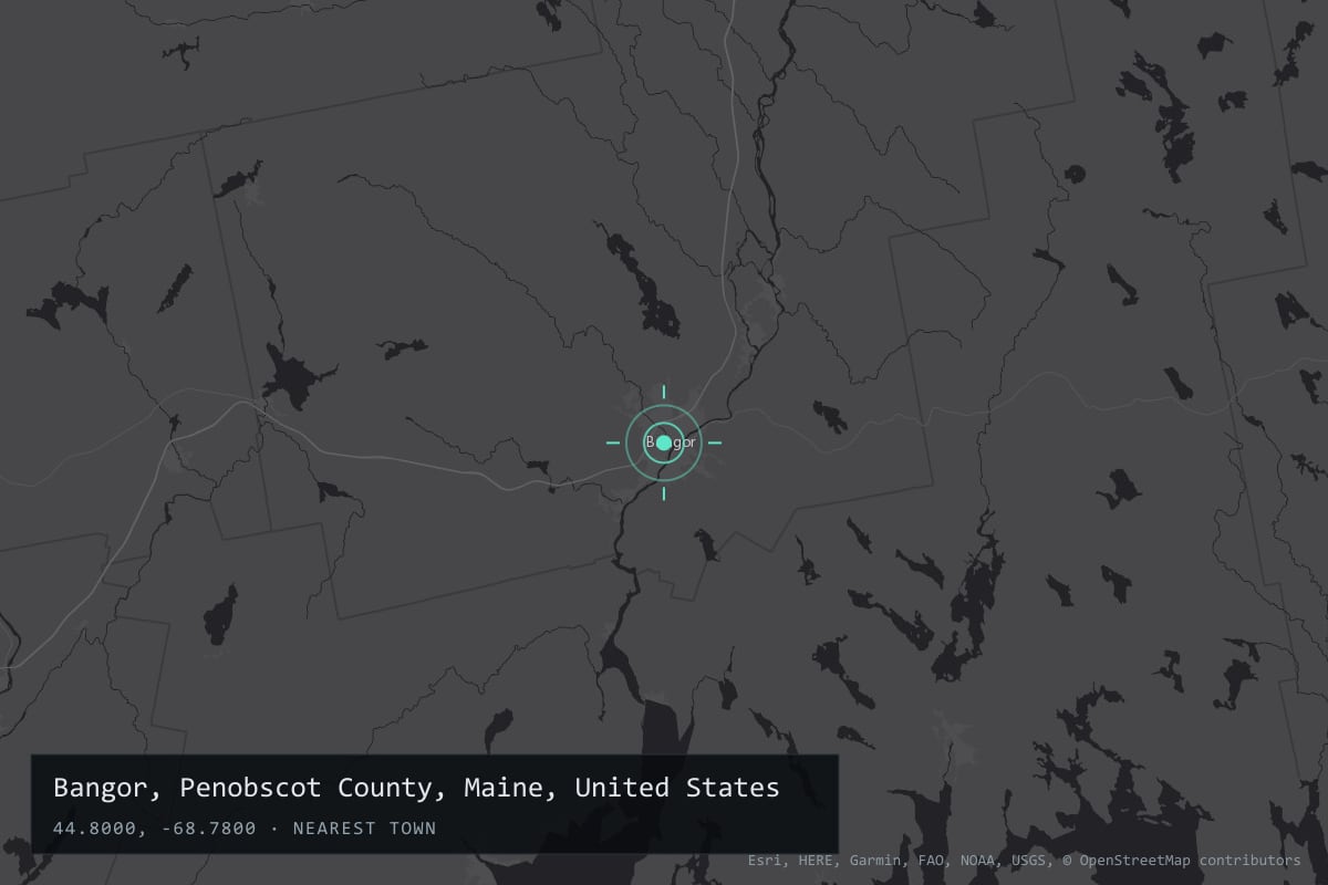 Where it happened: Bangor, Penobscot County, Maine, United States